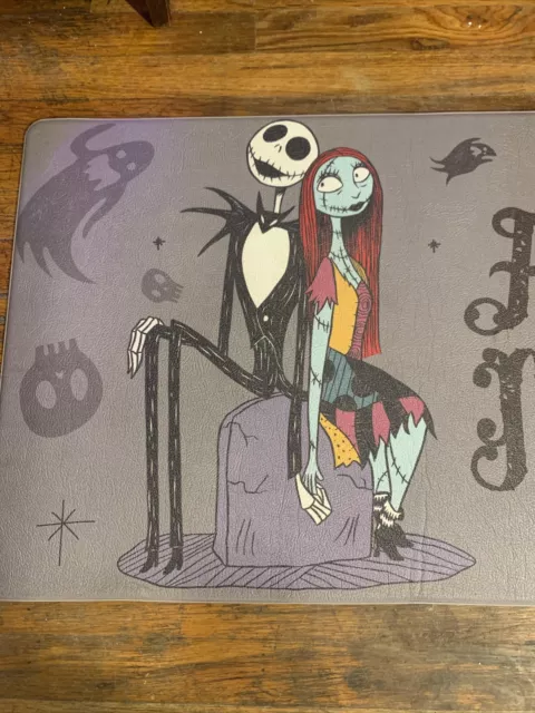 NIGHTMARE BEFORE CHRISTMAS Jack & Sally Disney KITCHEN MAT Forever Misfits 2