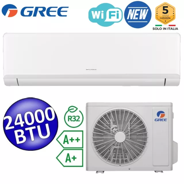 Ensemble climatiseur mono-inverter GREE NEWARI 24000 Btu A++/A+ avec WiFi