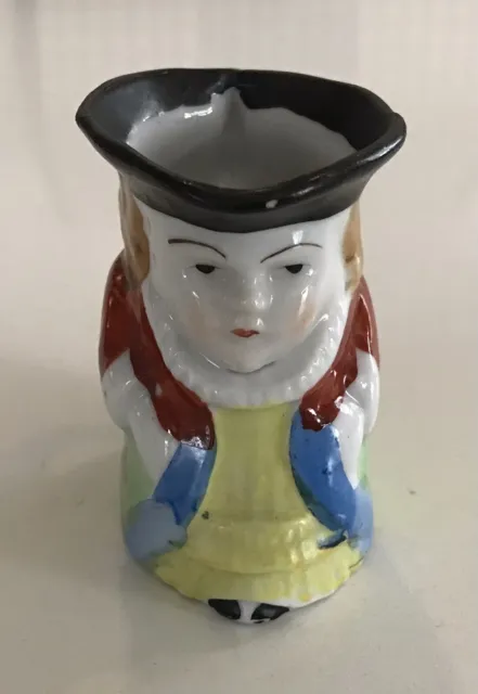 Vintage Toby Lady /Town Folk Mug Made in Occupied Japan Hand Painted