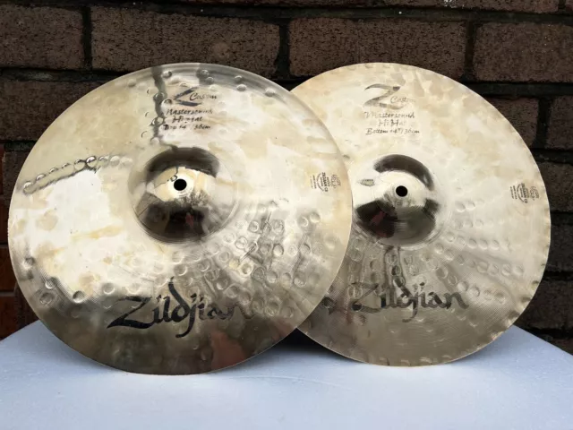 Set of Zildjian 14'' Z Custom Mastersound Hi-Hat Cymbals USA