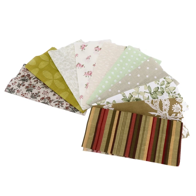 10 STÜCKE 9 8x 9 8 Quilten Baumwollstoff Nähen Stoffreste Stoffbündel