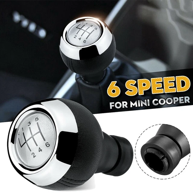 Pommeau De Levier De Vitesse Manuel 6 Vitesses Pour Mini Cooper - Look Sport Argenté - 5