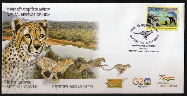 INDIA 2023 SPECIAL Cover- Natural Heritage, Kuno Reserve Forest,Cheetah