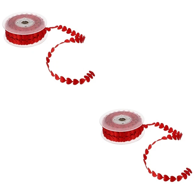 silk 2x Herzen Band Set Herz Band DIY Handwerk Band Herz Bänder Handwerk Geschen