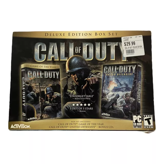 Call of Duty Deluxe Edition Box Set PC Game of the Year ***Read Description***