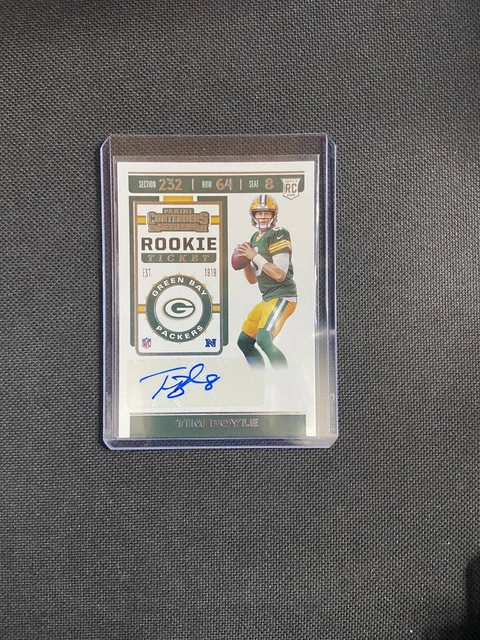 2019 Panini Contenders Tim Boyle Rookie Ticket AUTO #294 Packers New York Jets