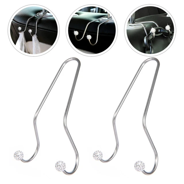 2 pièces Crochet de suspension appui-tête Crochet porte-monnaie pour voiture