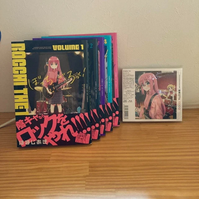 Bocchi the Rock Comic Vol.1-5 Japanese Edition Book & Kessoku Band CD set used