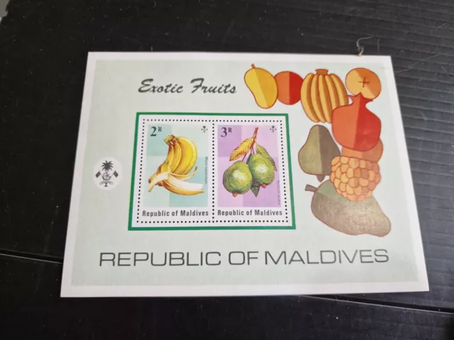 Maldive Islands 1975 Sg Ms567 Fruits Mnh