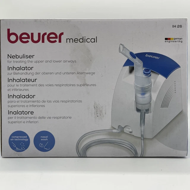 Beurer Inhalator IH 26 und Nasenspülung mit Kompressor: zur Behandlung von Atemw