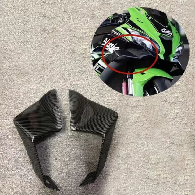 Aerodynamics Winglet Front Spoiler Fairing Carbon For KAWASAKI ZX-10R
