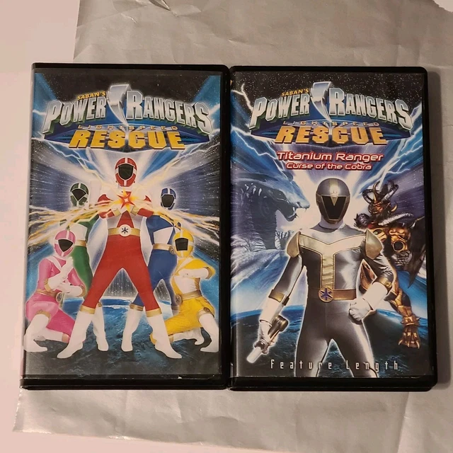 POWER RANGERS LIGHTSPEED Rescue Titanium Ranger Curse Cobra VHS