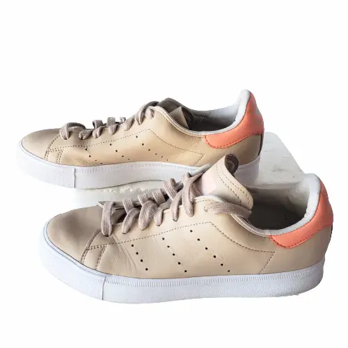 Adidas Stan Smith Vulc Men's Shoes M17183 Beige Streetwear Tennis Size 5.5
