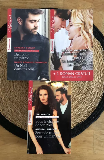 HARLEQUIN Collection PASSIONS Lot de 3 livres ( 7 histoires )