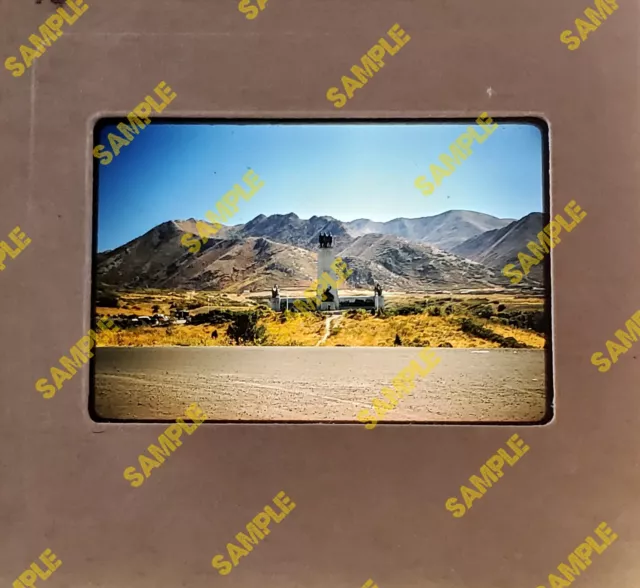 Vtg 35mm Slide - UTAH This Is The Place Monument Salt Lake City 1950s Red Border