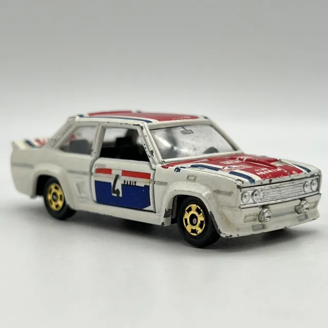 Tomica Tomy 1:60 Fiat 131 Abarth Rally F11 White Loose Japan Vintage