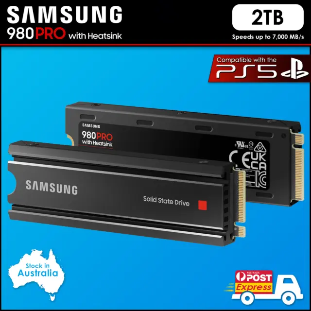 Samsung 980 PRO 2TB Internal SSD with Heatsink - Gaming PC PS5 PlayStation 5