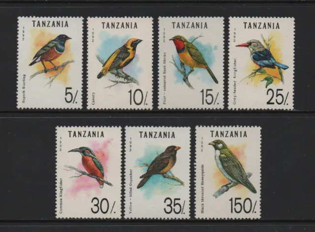 TANZANIA 1992 BIRDS Set of 7v (SG1353/9) *VF MNH*