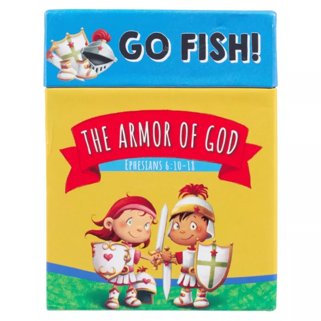 Go Fish! The Armor of God Card Game NEW 48 Double Sided 2-4 Players Ages 5+