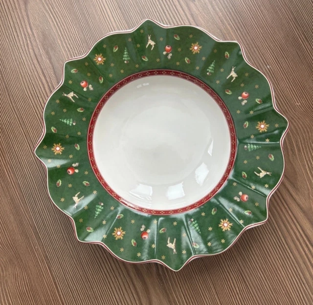 Villeroy Et Boch Vaisselle Villeroy & Boch Toy's Delight Royal Classic 1486582640 Lot De 6 Assiettes U00e0 Petit-du00e9jeuner Et 4 Pailles En Acier Inoxydable EKM Living Assiette Villeroy Et Boch Noel