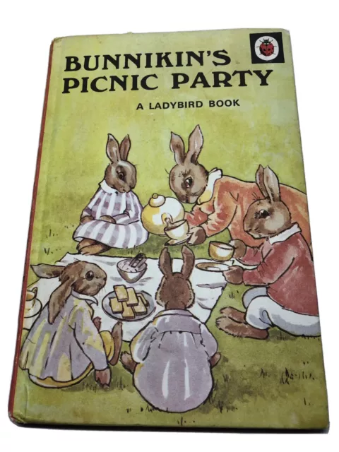 Vintage Ladybird Book Bunnikin’s Picnic Party Series 401 Matt Covers