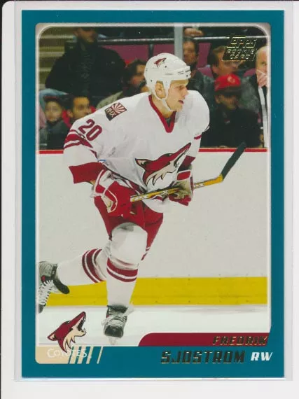 2003-04 Topps Traded #135 FREDRIK SJOSTROM - RC Rookie Card - Phoenix Coyotes