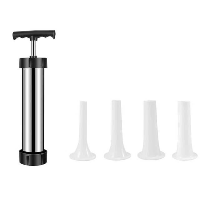 Machine Manuelle à Saucisses - Entonnoir Remplisseur Viande 3 Buses Acier Inoxydable