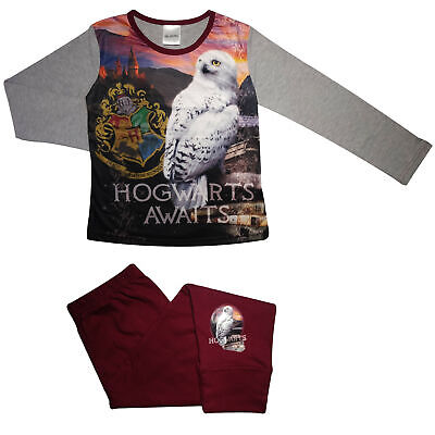 Girls Harry Potter 'Hogwarts Awaits' Pyjamas - Cosy PJs - Sizes 5 to 12 Years
