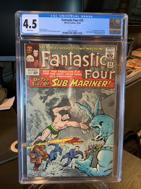 Fantastic Four #33 Cgc 4.5 Sub-Mariner 1St Attuma