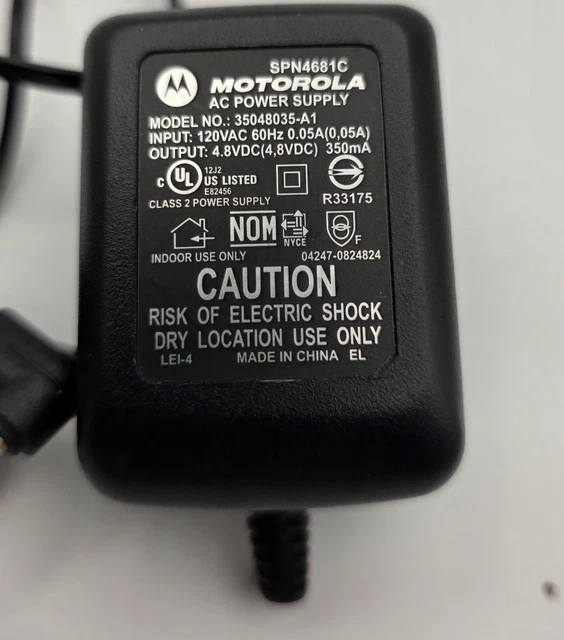 Chargeur Secteur 7.5V CARGADOR ESP - Compatible Avec L'Adaptateur Philips OH-1048A0750500U2-VDE, Câble 110 Cm