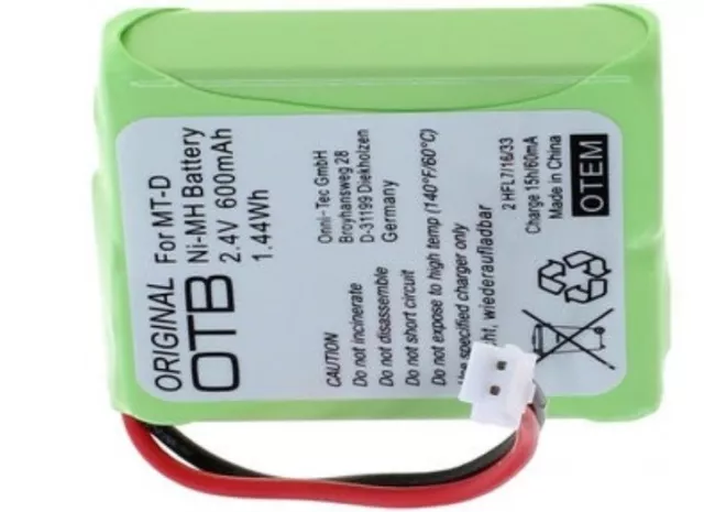 Original OTB Akku kompatibel zu AVM FRITZ!Fon MT-D NiMH 600mAh