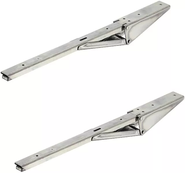 2 Consolle Pieghevole 280 MM Sostegno Parte Ribaltabile Tavolo Cerniera Acciaio