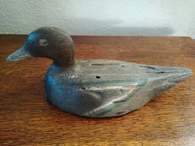 Appelant canard chasse ancien en bois art populaire N°1