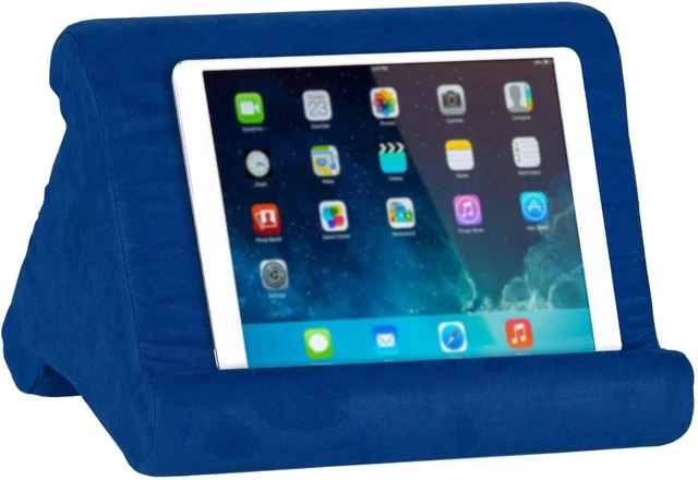 KANRAX Supporto tablet morbido - Tappetino lettura poggialibri multiangolo universale blu