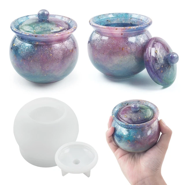 Home Decoration Diy Casting Mould Crystal Epoxy Silicone Mold Storage Jar Molds