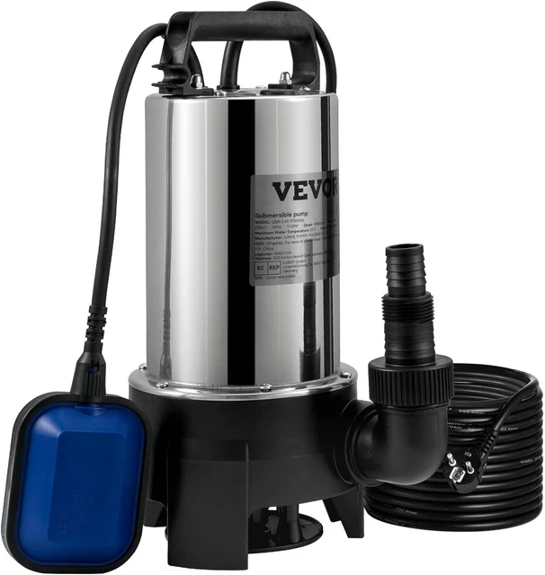 Pompa Sommersa A Batteria Makita 18V - Per Acqua Sporca E Irrigazione - Portatile Con Tubo 1m E Filtro