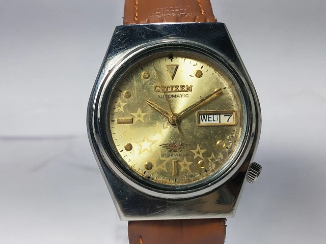 Vintage  Citizen   Automatic Movement Date Day Dial Mens Analog Wrist Watch D177