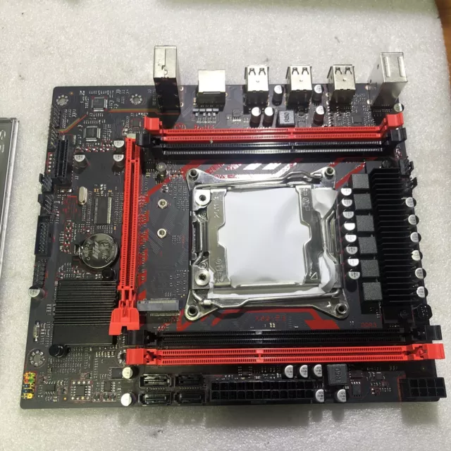 Demo condition X99 Computer Motherboard for LGA2011 V3 CPU M.2 NVME DDR3 #M 061