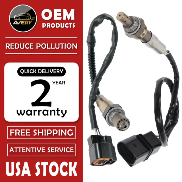 2x Up/Downstream Oxygen O2 Sensor Fit Hyundai Elantra Kia Spectra 2.0L 2003-09