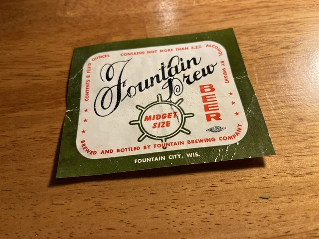 Vintage Fountain Drew Beer Vintage Fountain City Wisconsin