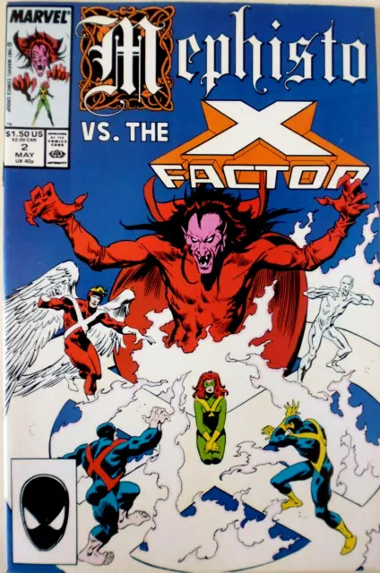 Mephisto Vs The X-Factor Issue 2.  May 1987 (Mini Series).  N.mint.  Marvel