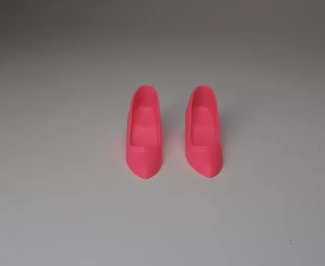 Vintage Barbie Reproduction Pink Closed Toe Doll Shoes Barbie Heels