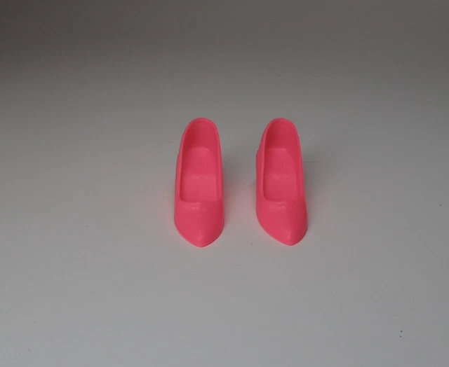 Vintage Barbie Reproduction Pink Closed Toe Doll Shoes Barbie Heels Vintage Barbie Reproduction Pink Closed Toe Doll Shoes Barbie Heels