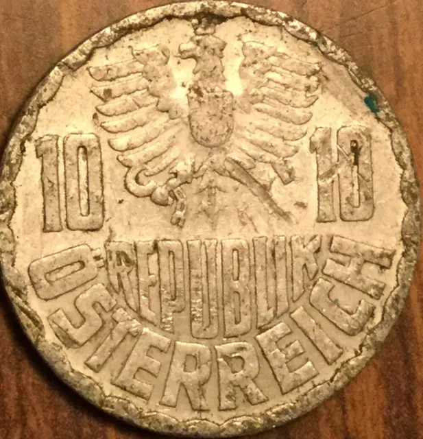 1963 Austria 10 Groschen Coin