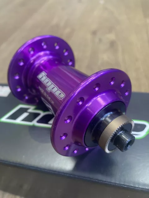 Hope Pro 5 Front Disc Hub Purple Centrelock 28 Hole Quick Release