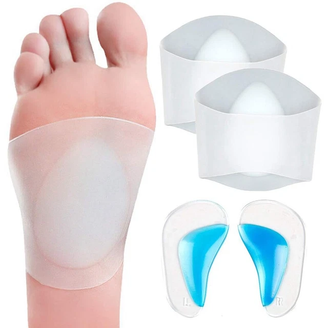 Juego de soporte para arco de gel, 2 pares de mangas/plantillas para zapatos para fascitis plantar para FlZ4