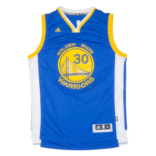 ADIDAS NBA Golden State Warriors Curry 30 Mens Jersey Blue Sleeveless USA XL