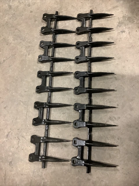 (QTY 10) 700716292 BU215H Fits Hesston Mower Double Pronged Guard 1110,1120