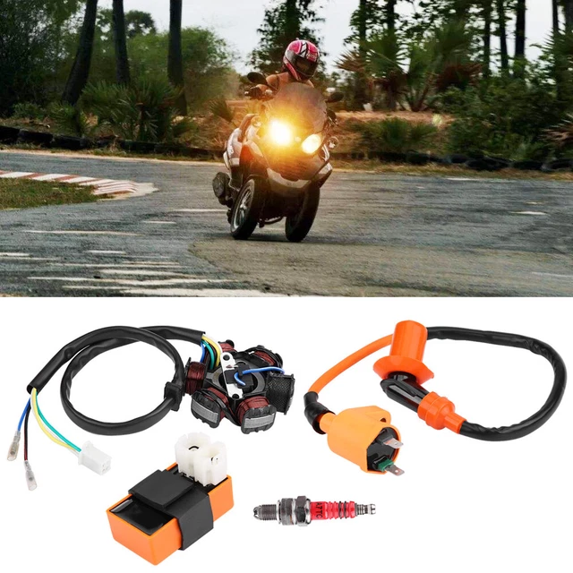 Car Racing Ignition Coil CDI Spark Plug Magneto Stator Parts For GY6 125cc 150cc