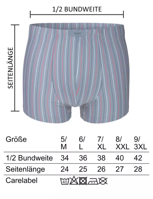 Herren Retro Shorts als 6er oder 12er Pack aus Mikrofaser mit Elasthan 3